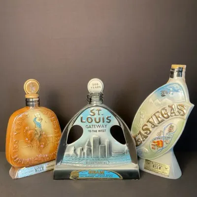 1968 Jim Beam Laramie Wyoming Centennial Jubilee Decanter & More