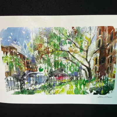 Seriolithograph By Misha Lenn “Commonwealth In Bloom”