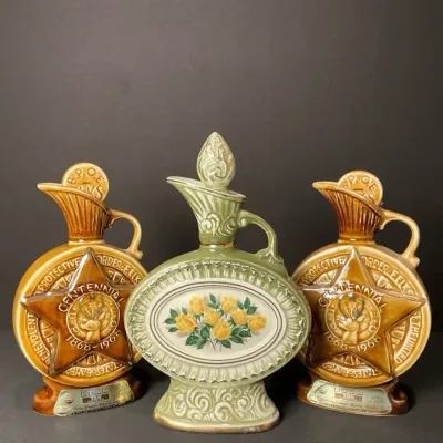 1969 Jim Beam Yellow Roses Decanter & More