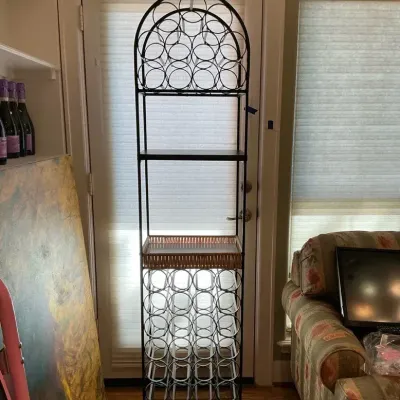 Wrought Iron Wine Rack