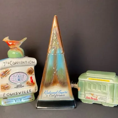 1967 Jim Beam Redwood Empire of California Decanter & More