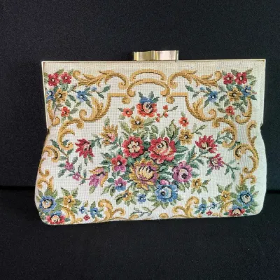 Charming Floral Tapestry Clutch 