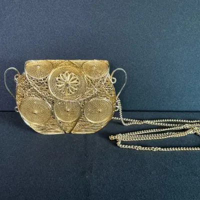 Metal Filigree Evening Clutch 