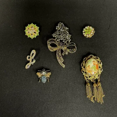 Elegant Brooch & Pin Collection