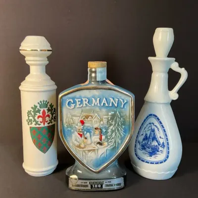 1963 Jim Beam Delft Blue Decanter & More