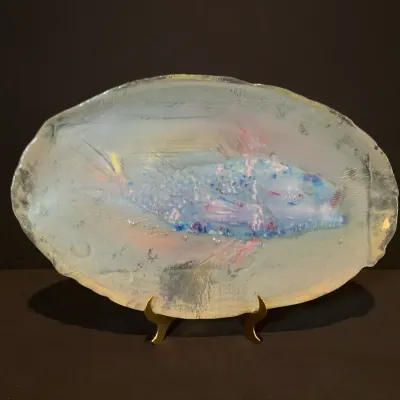 Glass Fish Platter 