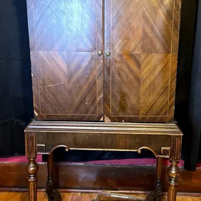 Vintage Highboy Radio Cabinet
