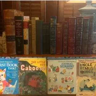 Vintage Book Variety with Book Ends