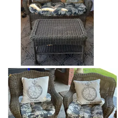 Wicker 4 Piece Patio Set