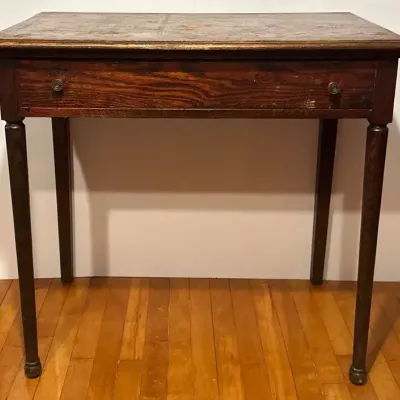 Wooden Single Drawer Side Table/Writing Desk