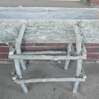 Realistic Log Planter