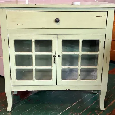 Light Green Accent Storage Cabinet