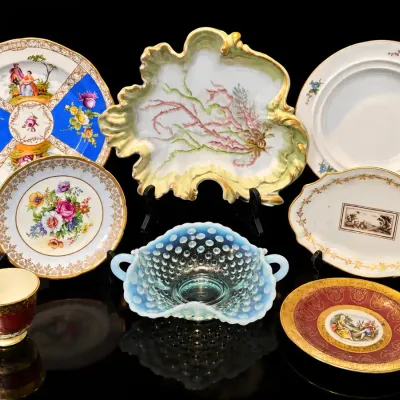 Curated Antique & Vintage European Porcelain & China Lot – Richard Ginori, Gobeltern Bavaria, Regenc