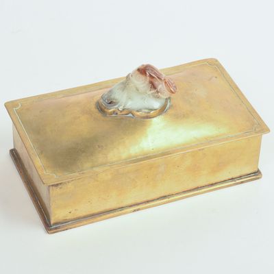 THE POTTER BENTLEY STUDIOS BRASS BOX.
