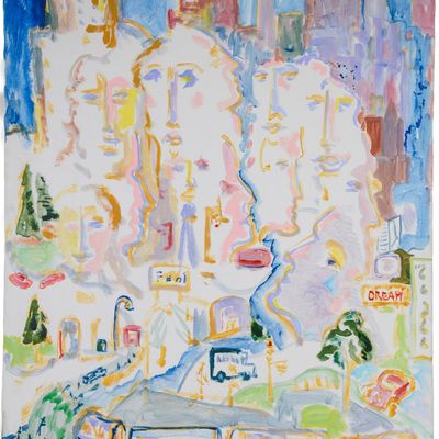 UNTITLED MID CENTURY IMPRESSIONIST ARTWORK.