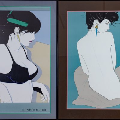 TWO PATRICK NAGEL POSTERS.