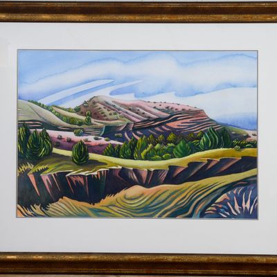 C. SHANA GREGER (AMERICAN, CONTEMPORARY). WESTERN LANDSCAPE.