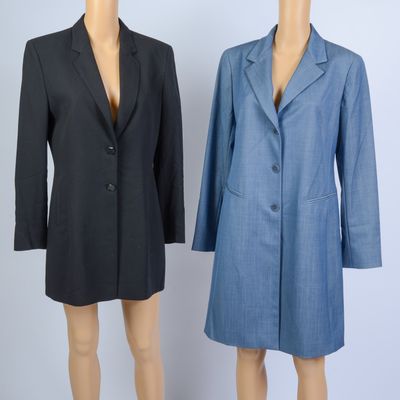 TWO JACKETS: JAEGER AND LAFAYETTE, SIZES 6 AND 8.