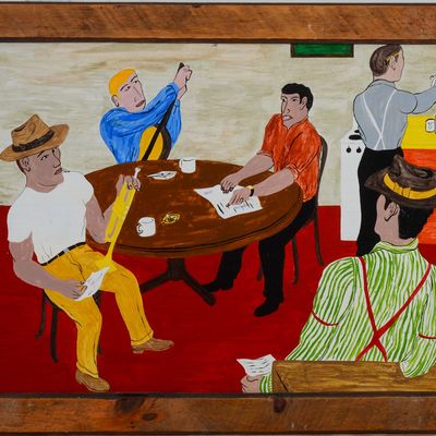 FRANK DIAZ ESCALET (1930-2012). REHEARSAL 1940S.