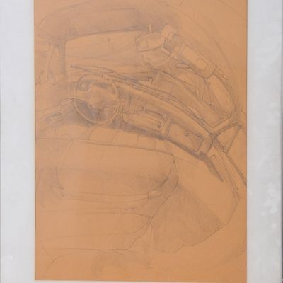 JUDITH WORACEK BARRY MULLEN (B. 1938). CAR INTERIOR.