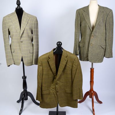 THREE MEN'S DESIGNER BLAZERS.