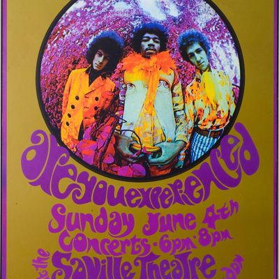 JIMI HENDRIX EXPERIENCE CONCERT POSTER.