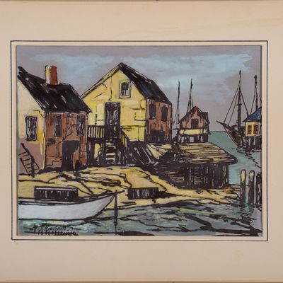 SERGE ROSOLOWSKY. MAINE WHARF.