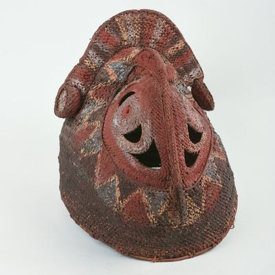 AFRICAN WOVEN MASK.