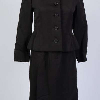 ARNOLD SCAASI BLACK WOMEN'S DRESS SUIT.