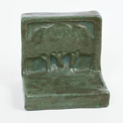 ART POTTERY BOOKEND, ARTS AND CRAFTS