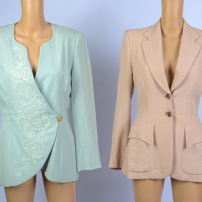 TWO SIZE 6 BLAZERS: UNGARO AND RICHARD TYLER.