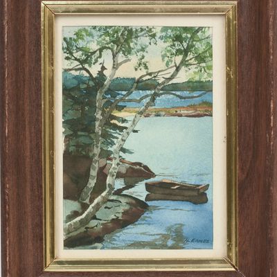 ALBERT MELVIN EAMES (1906-2010). MAINE COASTAL SCENE.