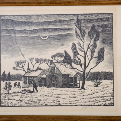 LANKESSI WOODBLOCK PRINT.