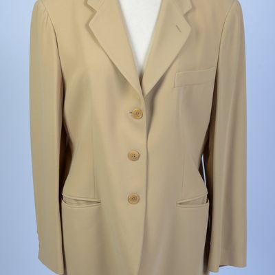 GIORGIO ARMANI TAN BLAZER, SIZE 48