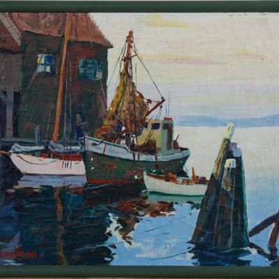 C HJALMAR CAPPY AMUNDSEN (1911-2001). GLOUCESTER WHARF.