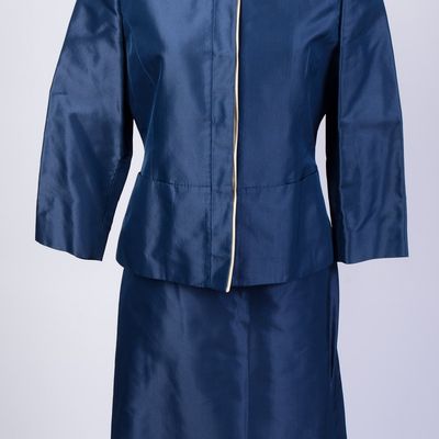 BRIONI SKIRT SUIT, SIZE 44.