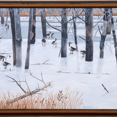 PERLIN WENTZELL. CANADA GEESE.