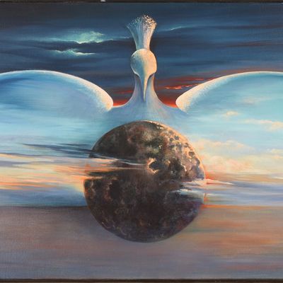 JOHN SQUADRA (B. 1932). THE WHITE BIRD OF DREAMS.