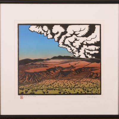 SUSAN JUNGE (1948-2015). NEW MEXICO LANDSCAPE.