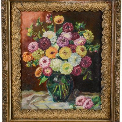 A. SEXTON. FLORAL STILL LIFE.
