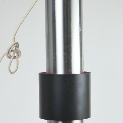 DANISH MODERN METAL HANGING LIGHT.