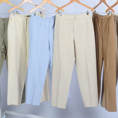 SIX PAIRS OF GIORGIO ARMANI PANTS, SIZES 44, 46, 48 AND 10