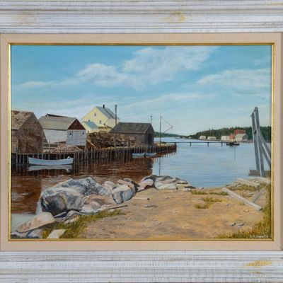 RICHARD R. SNOW. VINALHAVEN HARBOR, 1978.