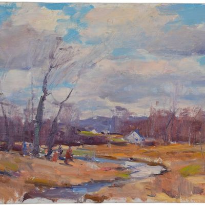 CARL WILLIAM PETERS (1897-1980). AUTUMN LANDSCAPE.