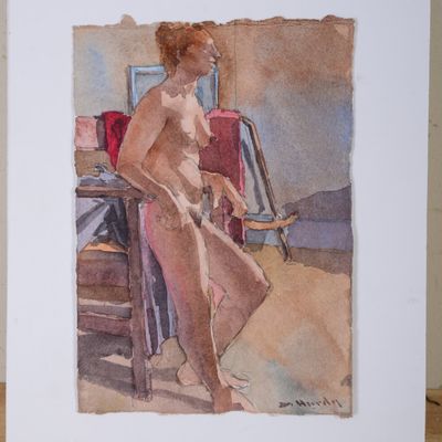 DEWITT HARDY (1940-2017). STANDING NUDE.
