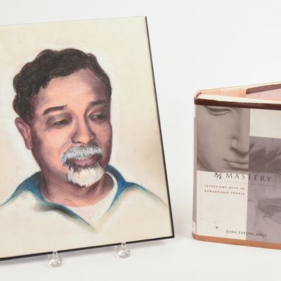MAKOTO YABE SIGNED BOOK AND PORTRAIT.