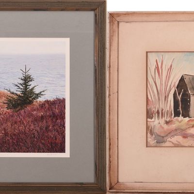 TWO MAINE LANDSCAPES.