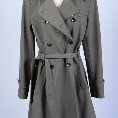 TRINA TURK TRENCH COAT, SIZE 10.