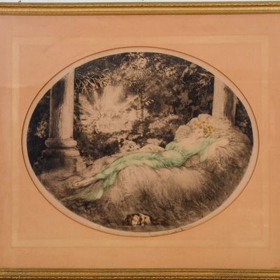 LOUIS ICART ART DECO PRINT.