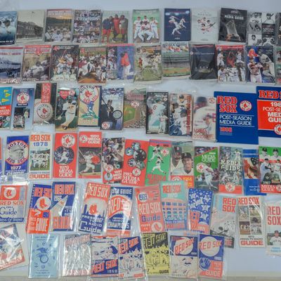 BOSTON RED SOX PRESS GUIDES, 1954-2021.